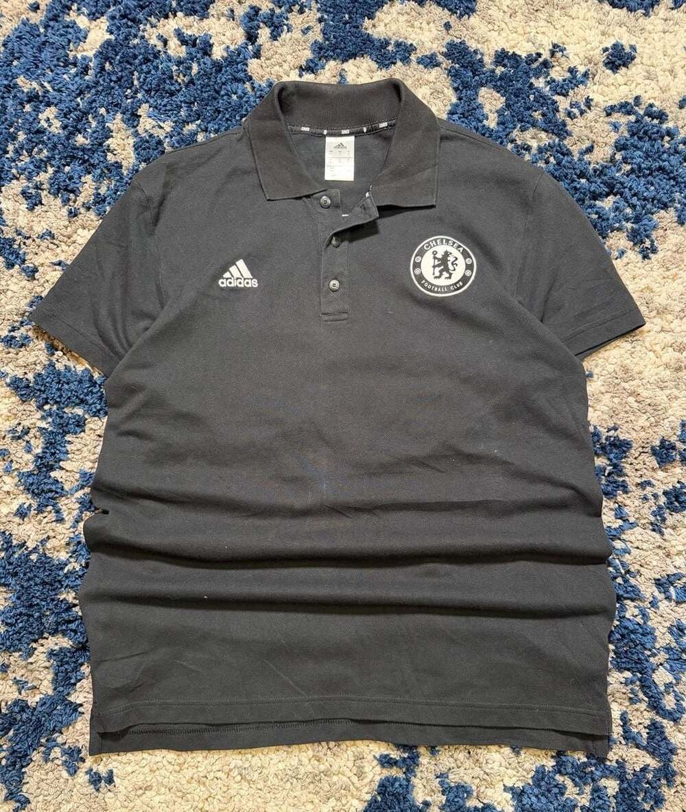 Adidas Chelsea FC Black Training Polo Shirt